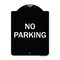 Signmission Designer Series Sign-No Parking, Black & White Heavy-Gauge Aluminum, 24" x 18", BW-1824-9814 A-DES-BW-1824-9814 - alternate 1